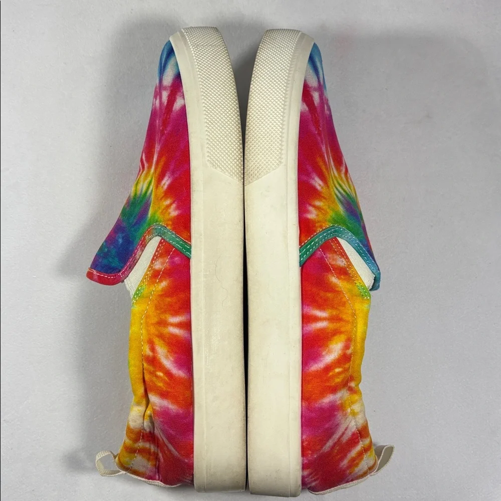 Skechers Canvas Tie-Dye Slip-On Sneakers Poppy Rainbow **